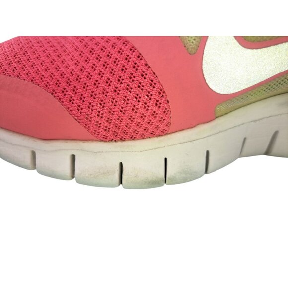 Nike Free Run 3 GS Spark Pink Volt Youth Running Shoes 512098-600 Size 6Y - Picture 5 of 10